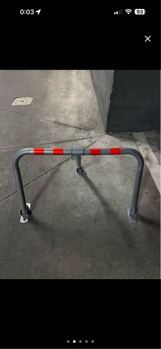 Barrera de garaje seguridad plegable