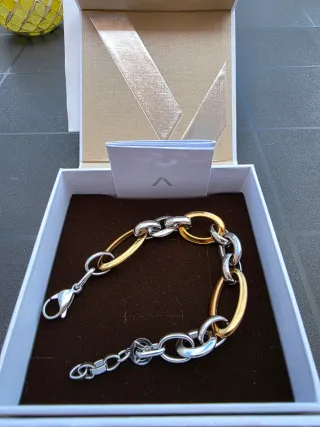 Pulsera Viceroy eslabones oro y plata