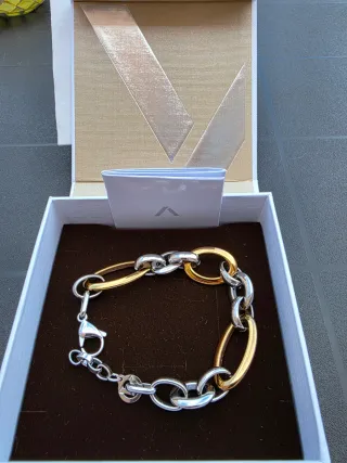 Pulsera Viceroy eslabones oro y plata