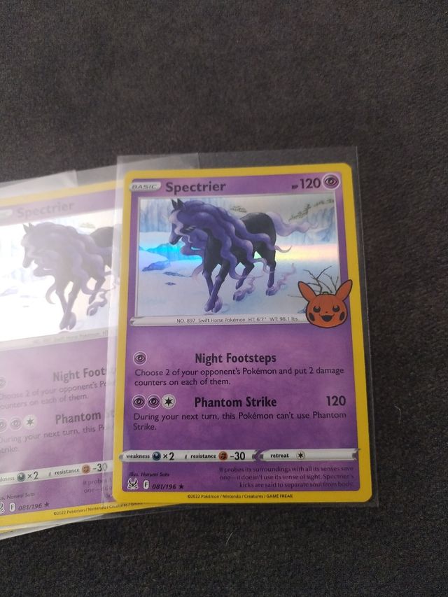 6 carte Pokémon Spectrier