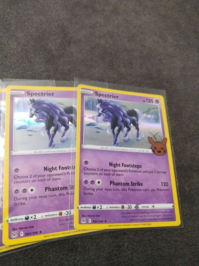 6 carte Pokémon Spectrier