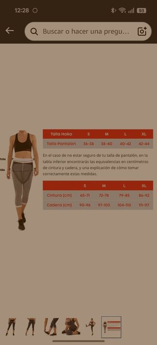 Mallas de running Hoko, talla S