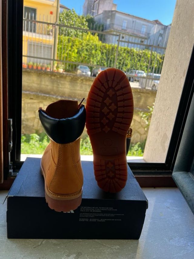 Timberland Stivali Impermeabili Arancioni Nuovi