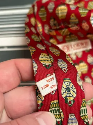 Corbata vintage Loewe Artesania Española