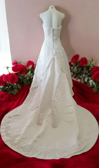 M6 - Vestido de Novia Vintage Disfraz. Talla 38-40