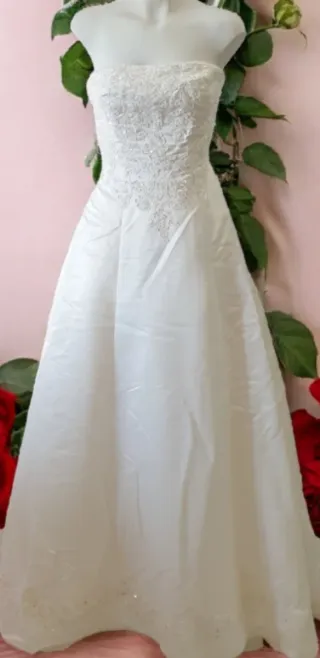 M6 - Vestido de Novia Vintage Disfraz. Talla 38-40
