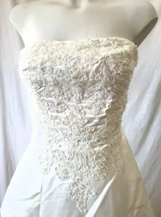 M6 - Vestido de Novia Vintage Disfraz. Talla 38-40