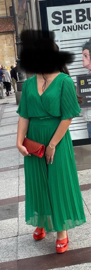 Vestido verde evento/boda