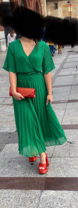 Vestido verde evento/boda