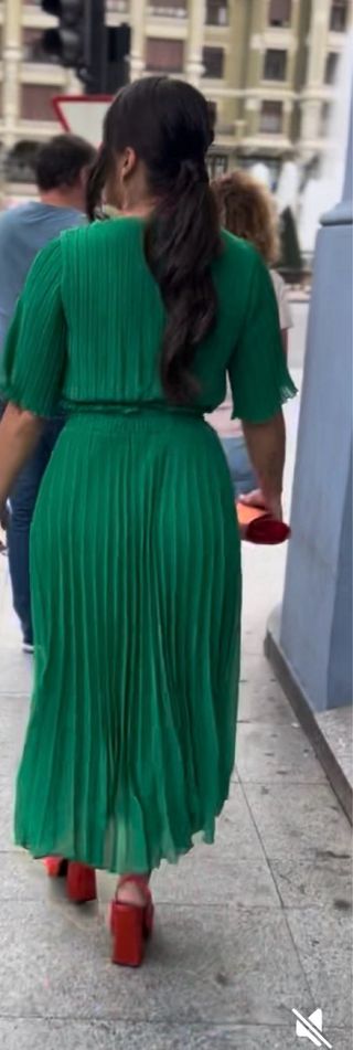 Vestido verde evento/boda