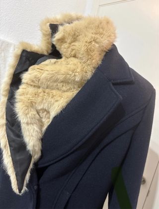Abrigo paño Zara azul