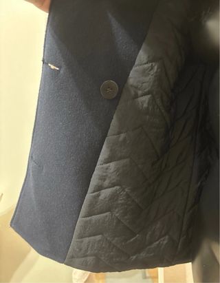 Abrigo paño Zara azul