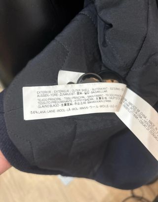 Abrigo paño Zara azul