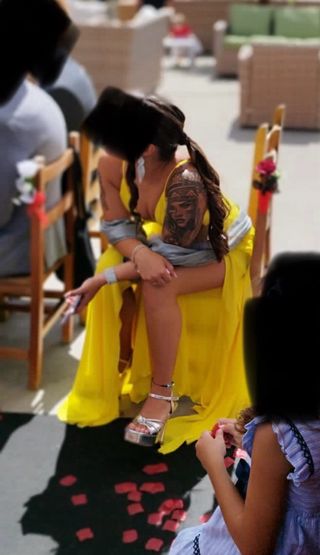 Vestido amarillo evento/boda
