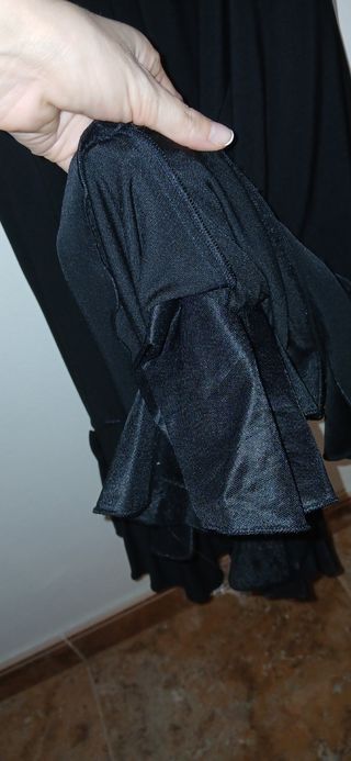 Vestido Flamenco Bailaora Negro Encaje