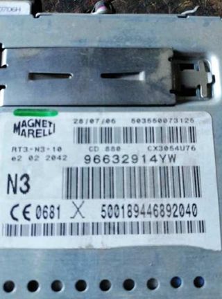 Sistema navegación citroen 96632914yw c6 225417