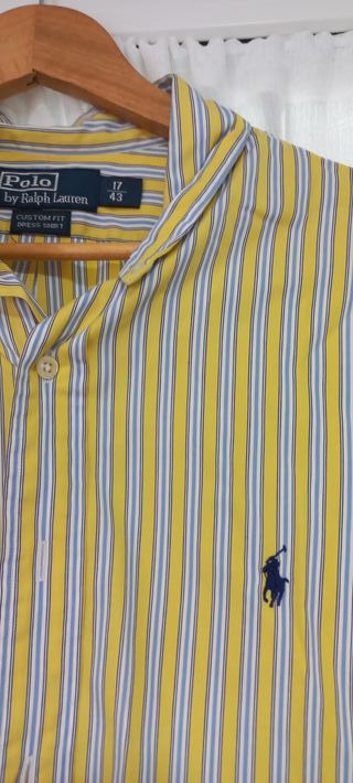 Camisa Polo Ralph Lauren Rayas Talla 43 (XL)