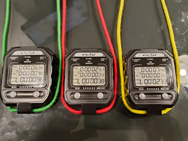 3 Cronómetros Schütt PC-100L (Alemanes)