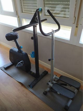 Bicicleta estática y stepper buen estado