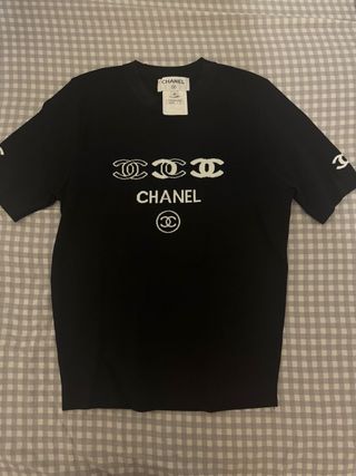 Camiseta Chanel Manga Corta Talla L