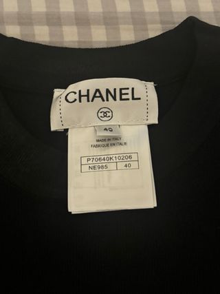 Camiseta Chanel Manga Corta Talla L