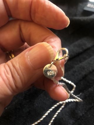 Cadena chapada en plata con colgante