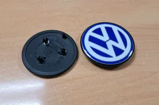2 EMBLEMAS - LOGO COCHE VOLKSWAGEN 7 CM DIAMETRO