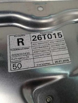 Elevalunas mercedes-benz a2218202942 clase 244676
