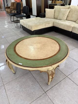 Mesa de centro redonda madera