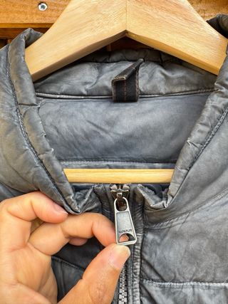 Chaqueta Plumas Hombre Talla XL Gris