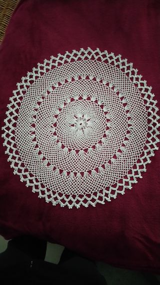 Centrino uncinetto cotone fatto a mano 50cm