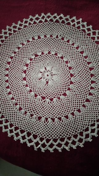 Centrino uncinetto cotone fatto a mano 50cm