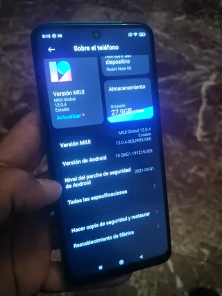 Xiaomi Redmi Note 9S 6gb+2gb de ram 128gb .  