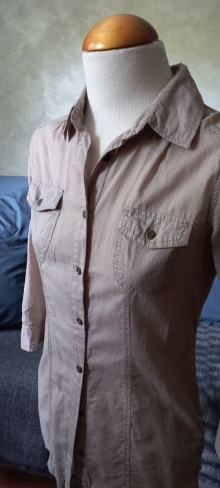 Blusa beige mujer