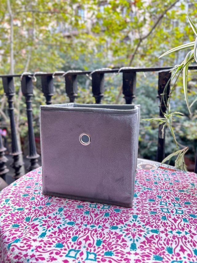 Organizador de tela gris