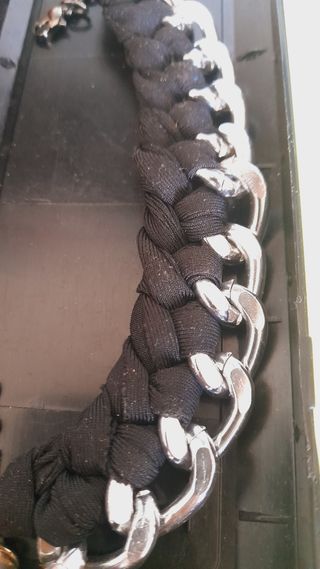 Bracciale Uomo Nero Argento Nuovo