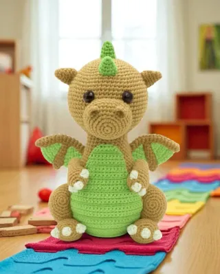 Draghetto amigurumi fatto a mano