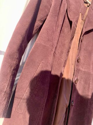 Chaquetón 3/4 piel morado