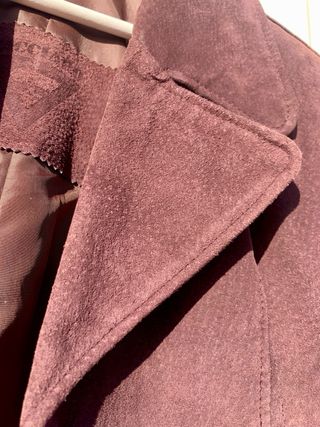 Chaquetón 3/4 piel morado