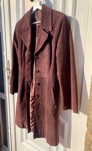 Chaquetón 3/4 piel morado