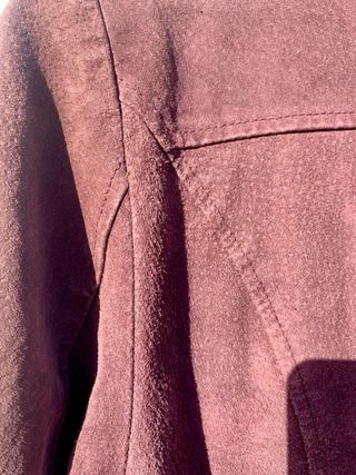 Chaquetón 3/4 piel morado