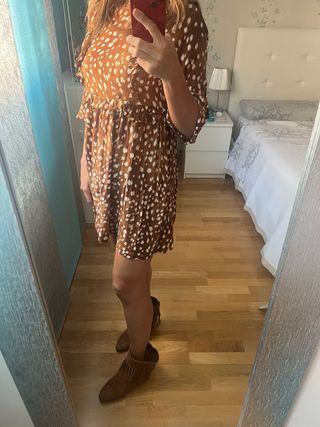 Vestido Zara estampado