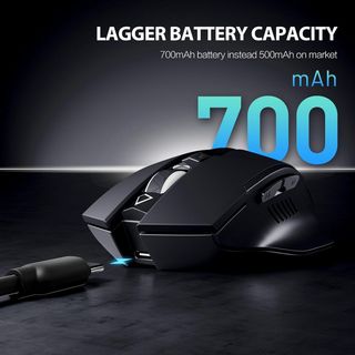 Inphic PM6 mouse inalámbrico recargable, silencioso