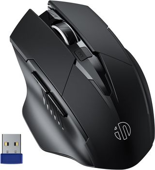 Inphic PM6 mouse inalámbrico recargable, silencioso