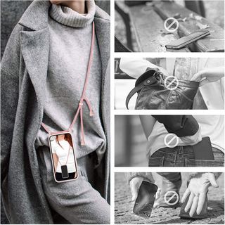 Custodia GoodCacy Cord per Huawei P Smart 2019/2020 rosa