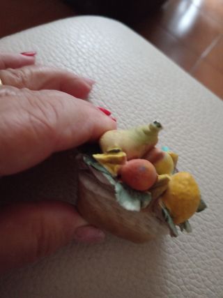 Cestino frutta ceramica Capodimonte