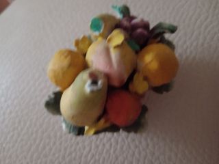 Cestino frutta ceramica Capodimonte