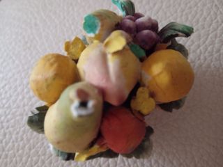Cestino frutta ceramica Capodimonte