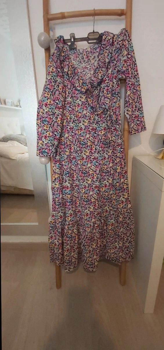 Vestido largo Springfield estampado floral