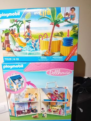 Playmobil casa completa y piscina precin